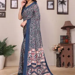 BerMondsey Designer Georgette Printed Saree image 5