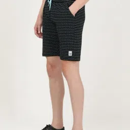 Lee Black Cotton Slim Fit Printed Shorts image 5