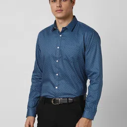 van heusen V Dot Men Spread Collar Polka Dots Printed Cotton Formal Shirt image 4