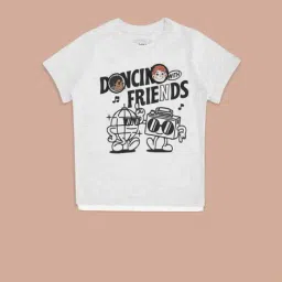 Pantaloons Junior Grey Cotton Printed T-Shirt-image-37