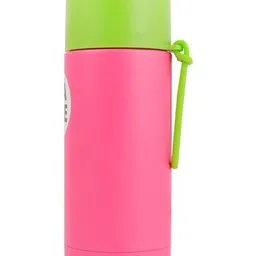 HAMSTER LONDON Pink & Green Single Stainless Steel Solid Water Bottle image 4