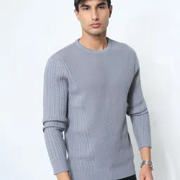 Peregrine by Pantaloons Men Cable Knit Pullover-picture-35