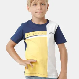 Kate & Oscar Kids Multicolor Cotton Color Block T-Shirt-picture-16