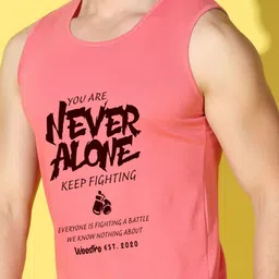 WOOSTRO Men Typography 2 Printed Raw Edge Slim Fit T-shirt image 2