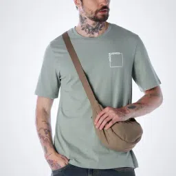 Jack & Jones Iceberg Green Cotton Regular Fit Printed T-Shirt image 4