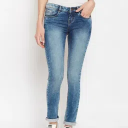 Crimsoune Club Blue Cotton Low Rise Jeans-image-71