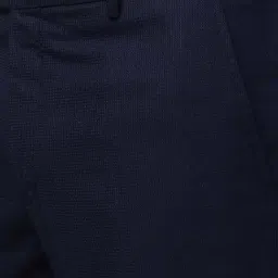 Greenfibre Navy Slim Fit Trousers image 4