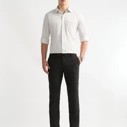 Arrow Men Slim Fit Textured Spread Collar Formal Shirt image 3