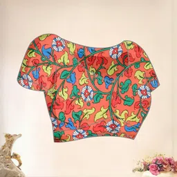 BilloRani Kalamkari Zari Silk Blend Designer Saree-picture-15