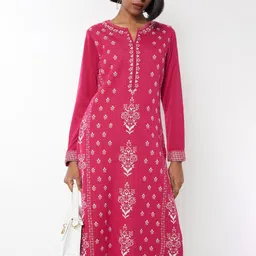max Women Ethnic Motifs Embroidered Kurta-image-41