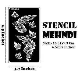 VOORKOMS Mehndi Stencil Stickers for Henna Beauty image 3