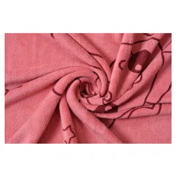 Jars Collections 100% Microfiber Towels Cartoon Bunny Print  - Red image 2