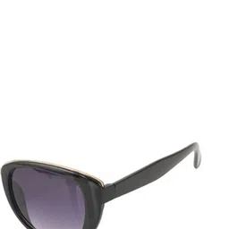BAYBERRY Unisex Black Lens & Black Cateye Sunglasses with image 4