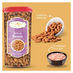 SnaXup California Roasted Almonds Badam 600 g image 3