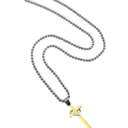 Utkarsh Gold-Plated Geometric Pendants with Chains image 2