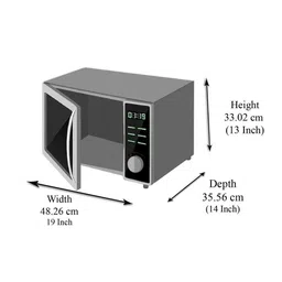 the furnishing tree PVC Waterproof Microwave Oven Cover Compatible for Godrej 20 L GME 720CF1 PM Fl image 4