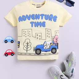 Happy Faces Boys Snoopy Printed Pure Cotton T-shirt-picture-30