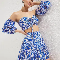 Trendyol Printed Top & Skirt-picture-34