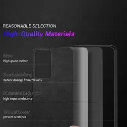 LIRAMARK Solid Samsung Galaxy S23 Plus Impact Resistant Leather Back Case image 3