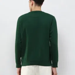 U.S. Polo Assn. Green Cotton Regular Fit Logo Printed Sweatshirt image 2