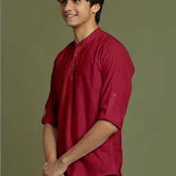 ZELINCO Men Thread Work Kurta image 4