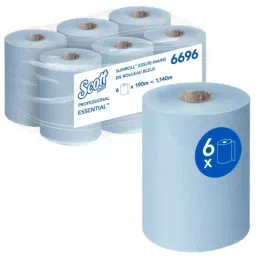 Kimberly-Clark Scott Rolled Blue Paper Towel 198mm 760 Sheets, 6696-picture-19