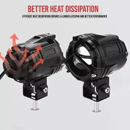 Oswin Gold ‎OG-S20 20 W Front LED Fog Light 	‎7000 Kelvin for ‎Bike Motorcycle ‎Gold, White & Yellow image 4