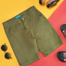 YU by Pantaloons Kids Olive Regular Fit Shorts-image-54