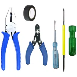 Fadman Hand Tool Kit Line Tester, Wire Cutter, 2 in 1 Screwdriver, PVC Tape, Plier-picture-19