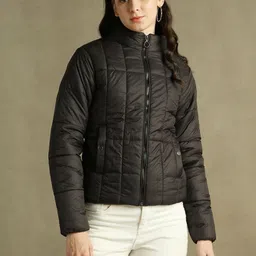 DL Woman Stand Collar Padded Jacket-image-37