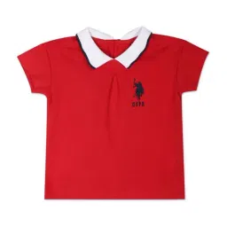 U.S. Polo Assn. Kids Red Cotton Regular Fit Polo T-Shirt-image-53