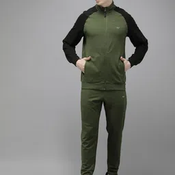 Wildcraft Pure Cotton Mock Collar Jacket And Track Pant-picture-30
