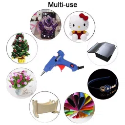 Fadman 20 W Hot Melt Mini Glue Gun with 30 Sticks Standard Temperature Blue 7 mm Stick Dia., CHASD30RTYSTCXBUU20WT image 5