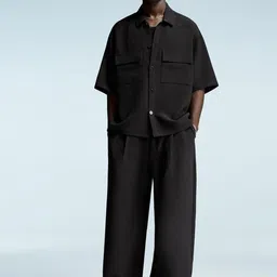 Bershka Men Regular Fit Mid-Rise Trousers-picture-16