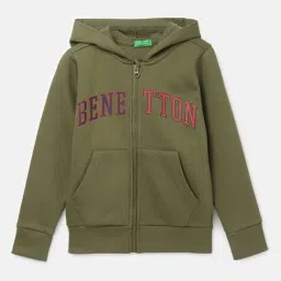 United Colors of Benetton Kids Boy's Regular Fit Hooded Neck Printed Sweatshirt-picture-22