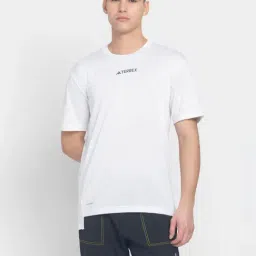 Adidas White Regular Fit Sports T-Shirt-image-45