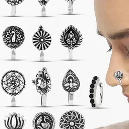 VAMA Silver-Plated Stud Nosepin image 4