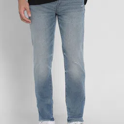 AMERICAN EAGLE OUTFITTERS Men Slim Fit Low Distress Heavy Fade Jeans-picture-39