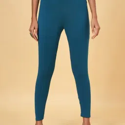 Rangmanch by Pantaloons Teal Blue Regular Fit Leggings-picture-16