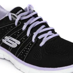 SKECHERS Women Look Book Black Running Shoes image 3