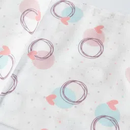 Yellow Doodle Organic Cotton Swaddle Wrappers - Peach-image-61