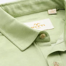 Mufti Slim Fit Spread Collar Casual Shirt image 3