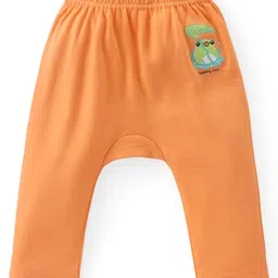 Babyhug Cotton Knit Full Length Striped Diaper Leggings Frog Print Pack of 3 - Multicolour image 2