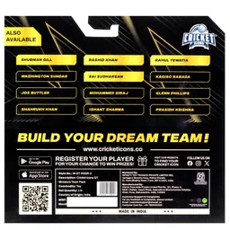 Aditi Toys Cricket Icons Action Figure Assorted Gujarat Titans Collectible Miniature Figurine, IPL Edition 360 Degree Rotatable Head, GT Cricket Player for Fans & Kids, Perfect Gift & Collectors Pack of 4 image 2