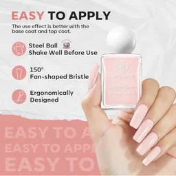 Modelones Ultra Fast Drying Nail Polish- 15 ml- Pink O'Hara image 2