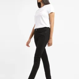 levi's Women's 711 Black Skinny Fit Mid Rise Jeans-picture-37