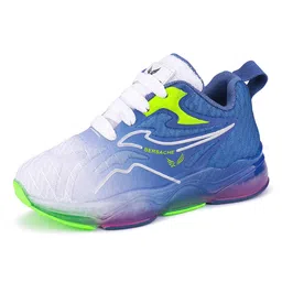BERSACHE Ombre Designed Lace Up LED Shoes - Blue image 5
