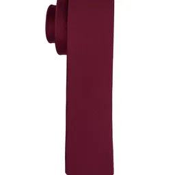 The Tie Hub Maroon Solid Skinny Tie image 4