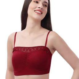 Soie Maroon Full Coverage Bralette Bra-picture-23