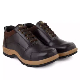Red Can Steel Toe Safety Shoe Low Ankle Genuine Leather Size UK 10 Brown, SGE1174BR-picture-30